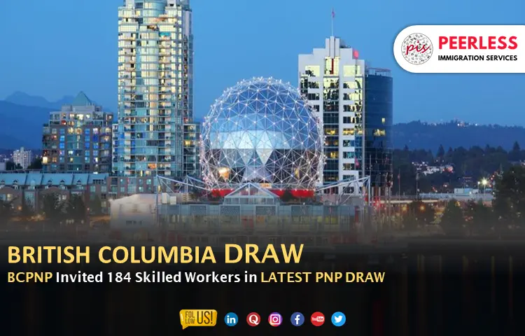 British Columbia Invites 184 immigrants in the latest BC-PNP Tech Draw