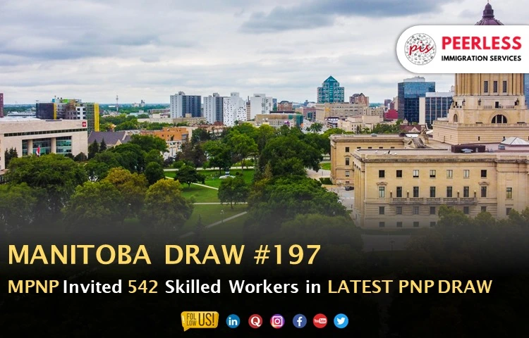 Manitoba PNP invites 542 applicants in latest PNP draw