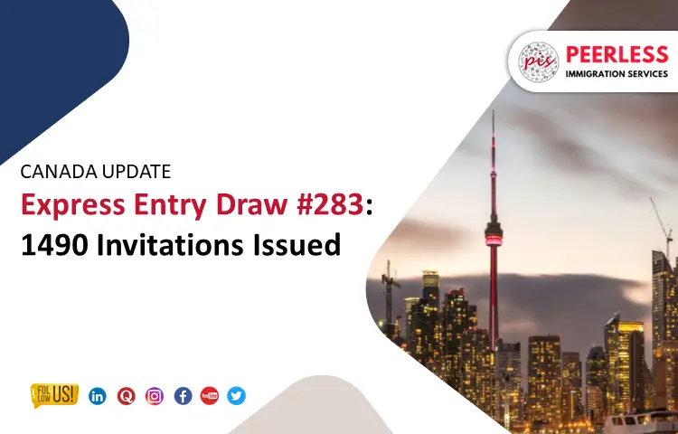 Express Entry #283: 1,490 Invitations Issued