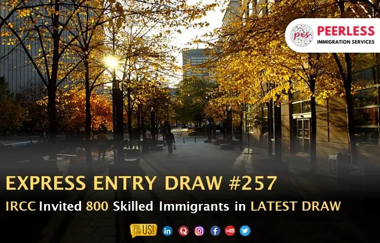 Express Entry’s latest draw invites 800 candidates in a non-specified draw