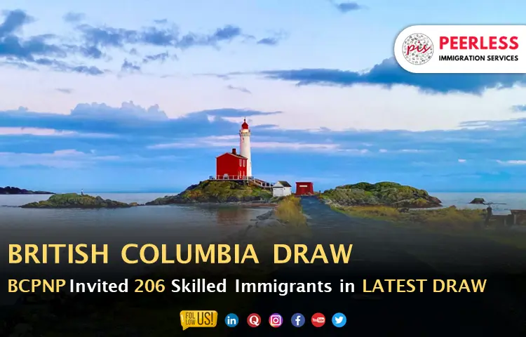 British Columbia Invites 206 Immigrants to the Latest BC PNP Draw