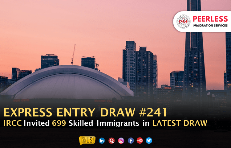 Canada Express Entry Draw #241 invites 699 applicants via PNP