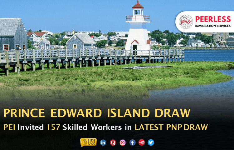 Prince Edward Island invites 157 applicants to the latest PEI PNP draw