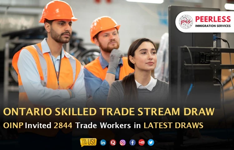 Ontario Issued 2844 Invitations in Skilled Trades Stream Draw