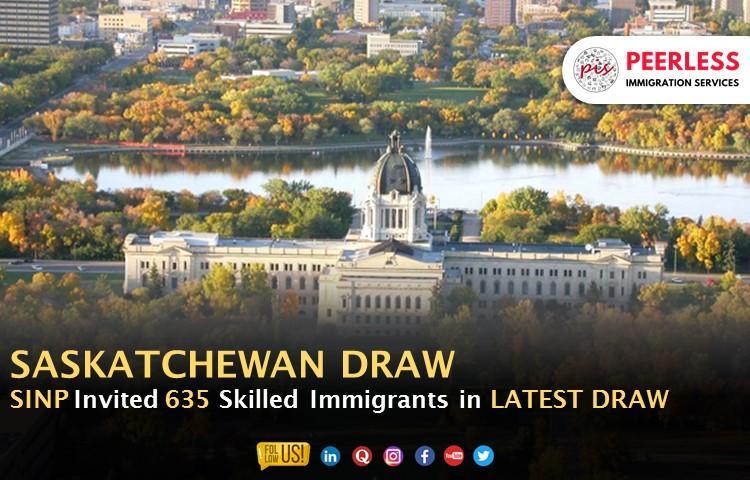 Saskatchewan Issued 635 Invitations in Latest SINP Draw