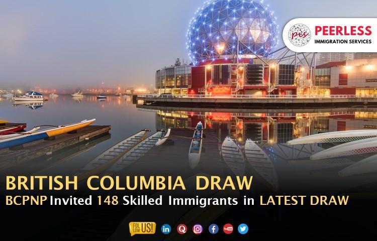 British Columbia Invited 148 Immigrants to apply for Canada PR visa