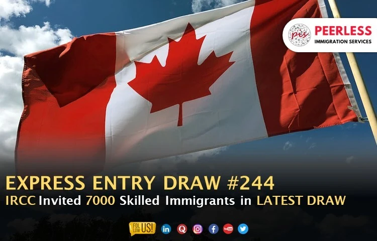 Canada Express Entry Draw #244 invites 7000 applicants